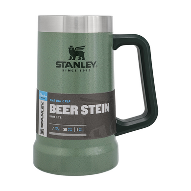 Термокухоль пивний Stanley Adventure Stein Hammertone Green 700 мл.