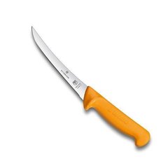 Нож бытовой, кухонный Victorinox Swibo Boning (лезвие: 130мм), желтый 5.8405.13