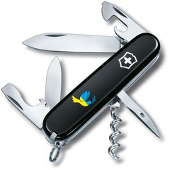 Складной нож Victorinox SPARTAN UKRAINE 91мм/12функ/черн /штоп /Голубь мира син-желт. Vx13603.3_T1036u