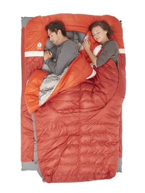Двухместный спальный мешок Sierra Designs Backcountry Bed 20 Duo ( -6° C) - 193 см - без молнии, Red (70606320R)