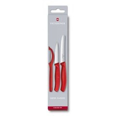 Набір кухонних ножів Victorinox Swiss Classic Paring Set (3 предмети), червоний 6.7111.31