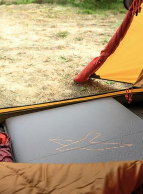 Самонадувний килимок двомісний Easy Camp Self-inflating Siesta Mat Double, 193x120x5 см, Black/Grey (5709388104366)