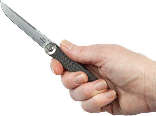 Нож Boker Plus Kaizen Carbon, сталь - CPM-S35VN, рукоять - карбон, длина клинка - 75 мм, длина общая - 180 мм