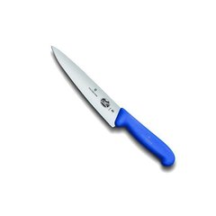 Нож бытовой, кухонный Victorinox Fibrox Carving (лезвие: 250мм), синий 5.2002.25