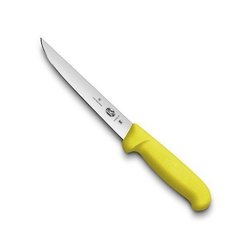 Нож бытовой, кухонный Victorinox Fibrox (лезвие: 150мм), желтый 5.6008.15